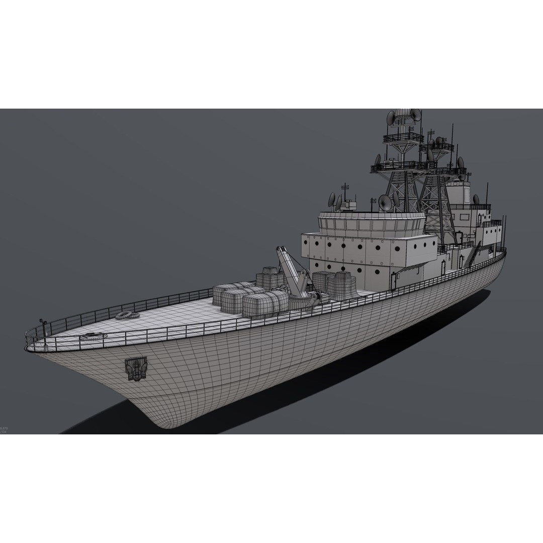 Naval Drones 3D Model – Realistic Military Vessel with PBR Textures - View 4