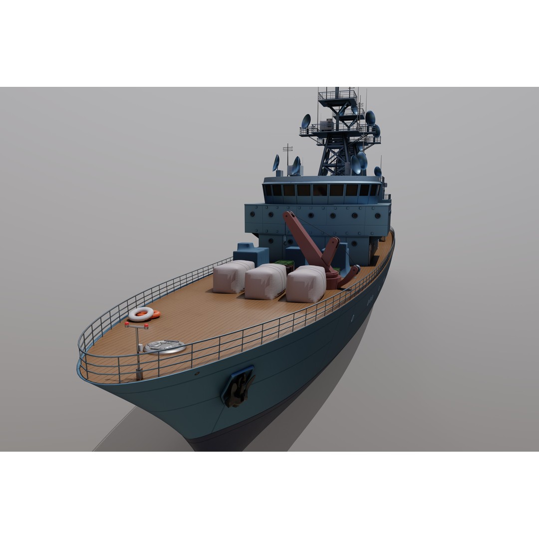 Naval Drones 3D Model – Realistic Military Vessel with PBR Textures - View 6