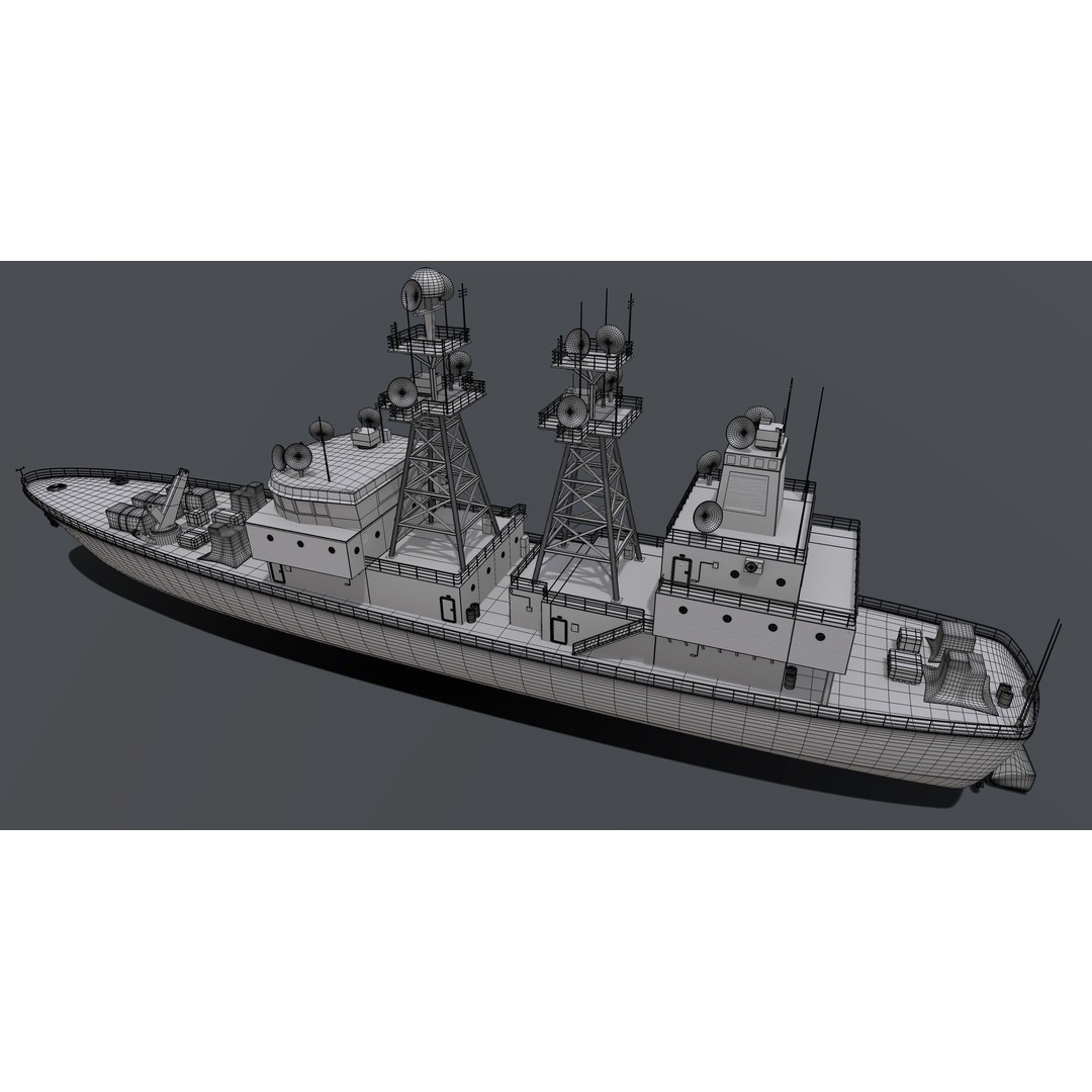 Naval Drones 3D Model – Realistic Military Vessel with PBR Textures - View 7