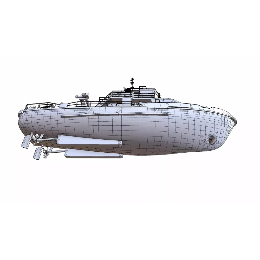Fast Responsive Tugboat 3D Model – Low Poly PBR Game Asset, FBX - View 34