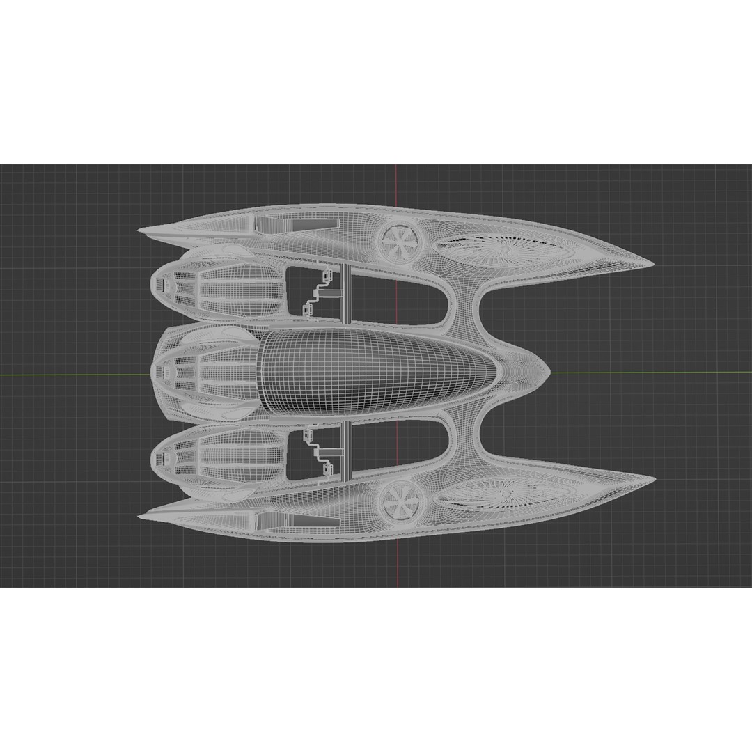 Aerodynamic Multi-Person Pedal Boat 3D Model – PBR, 4K Textures, FBX - View 13