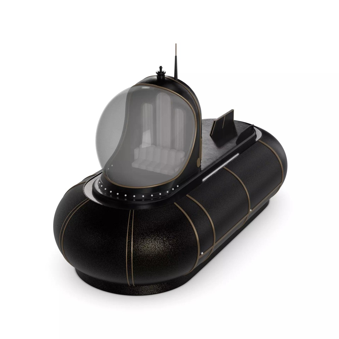 Tourist Submersible 3D Model – Realistic Watercraft for Underwater Adventures, FBX