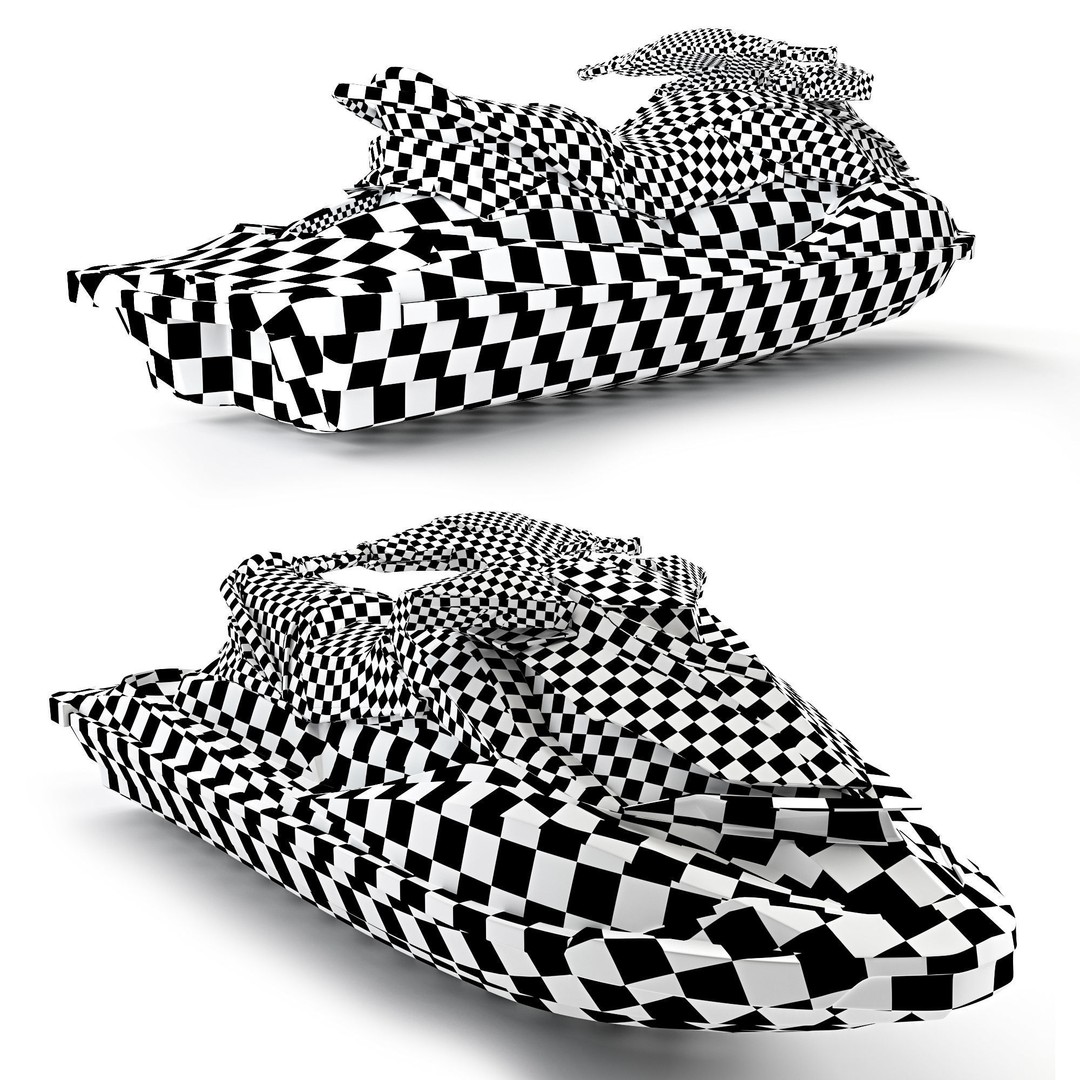 Hydrocycle SeaDoo GTR 230 3D Model – PBR Watercraft Asset, FBX