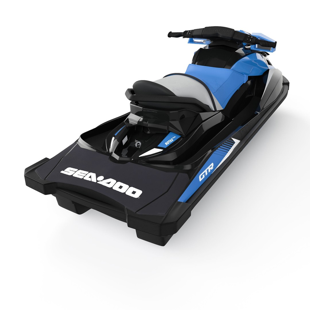 Hydrocycle SeaDoo GTR 230 3D Model – PBR Watercraft Asset, FBX - View 3