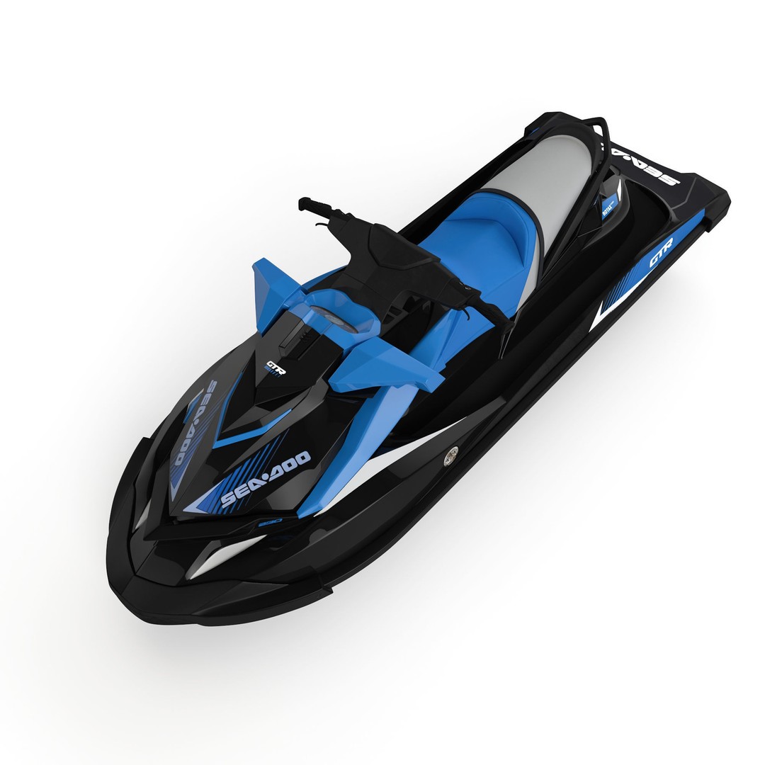 Hydrocycle SeaDoo GTR 230 3D Model – PBR Watercraft Asset, FBX - View 6