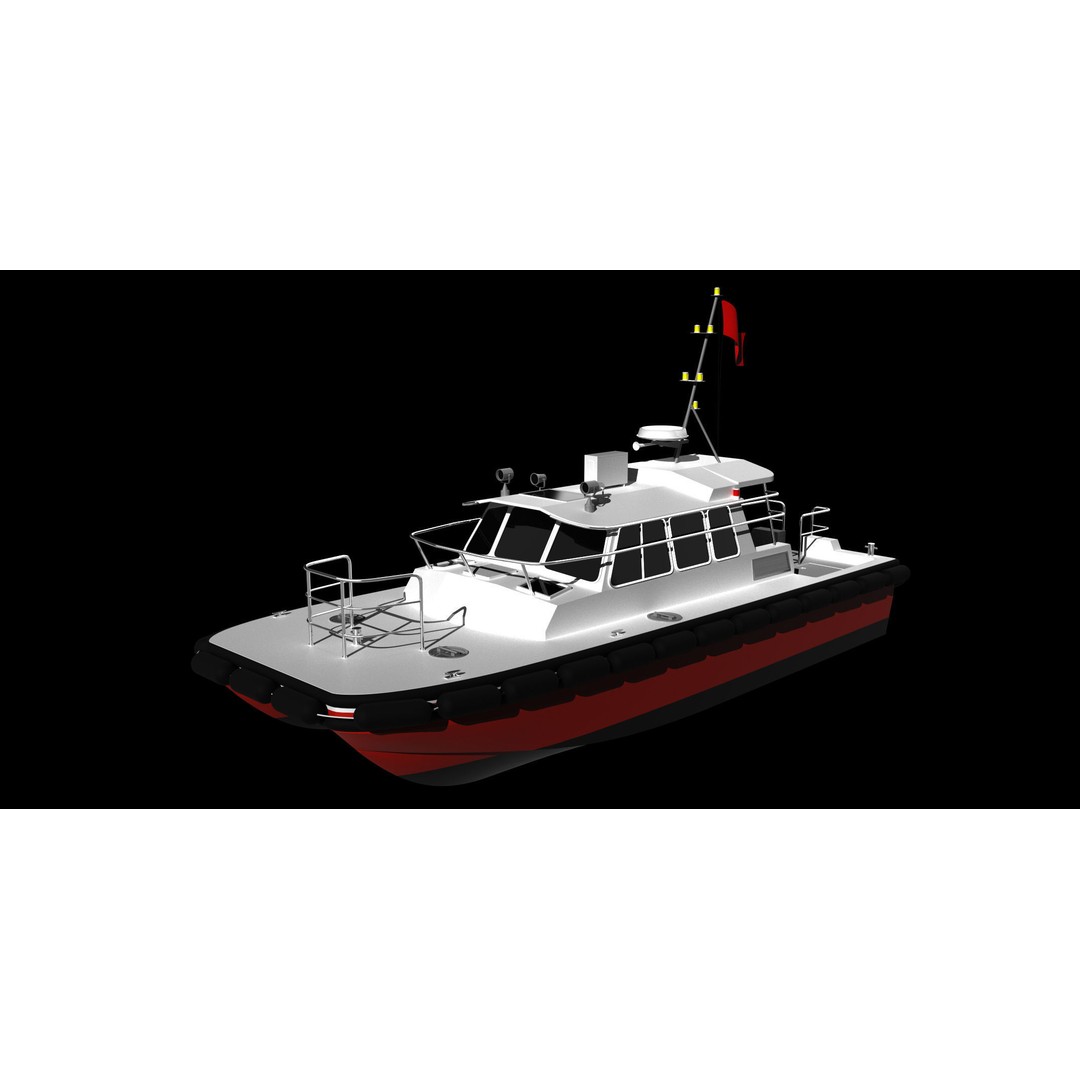 Raven 1200 Catamaran 3D Model – High Poly NURBS Asset for Animation - View 4