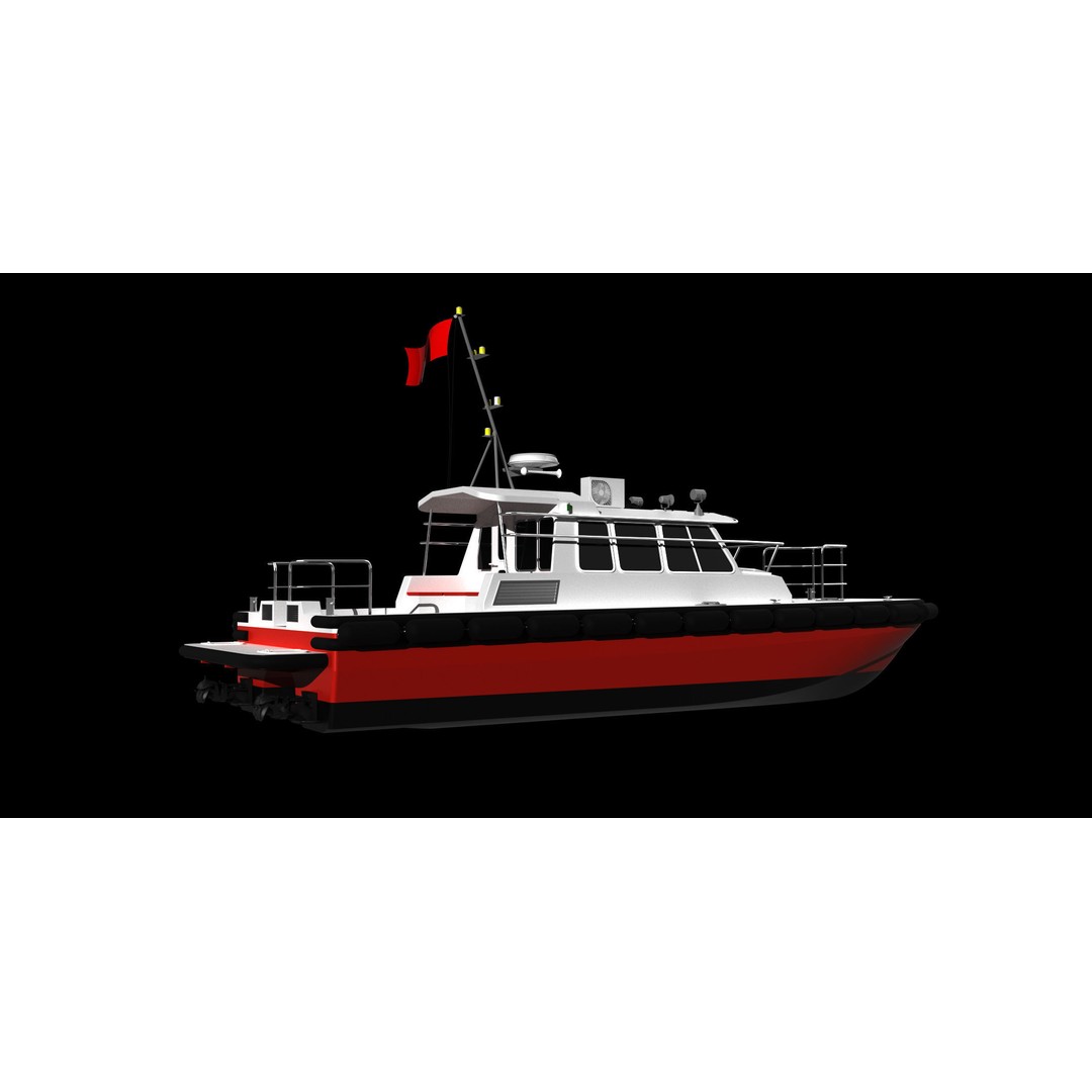 Raven 1200 Catamaran 3D Model – High Poly NURBS Asset for Animation - View 7