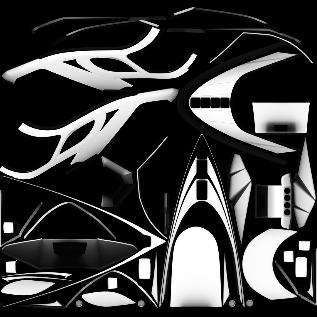 Airboat 3D Model – Futuristic Recreational Watercraft, FBX - View 26