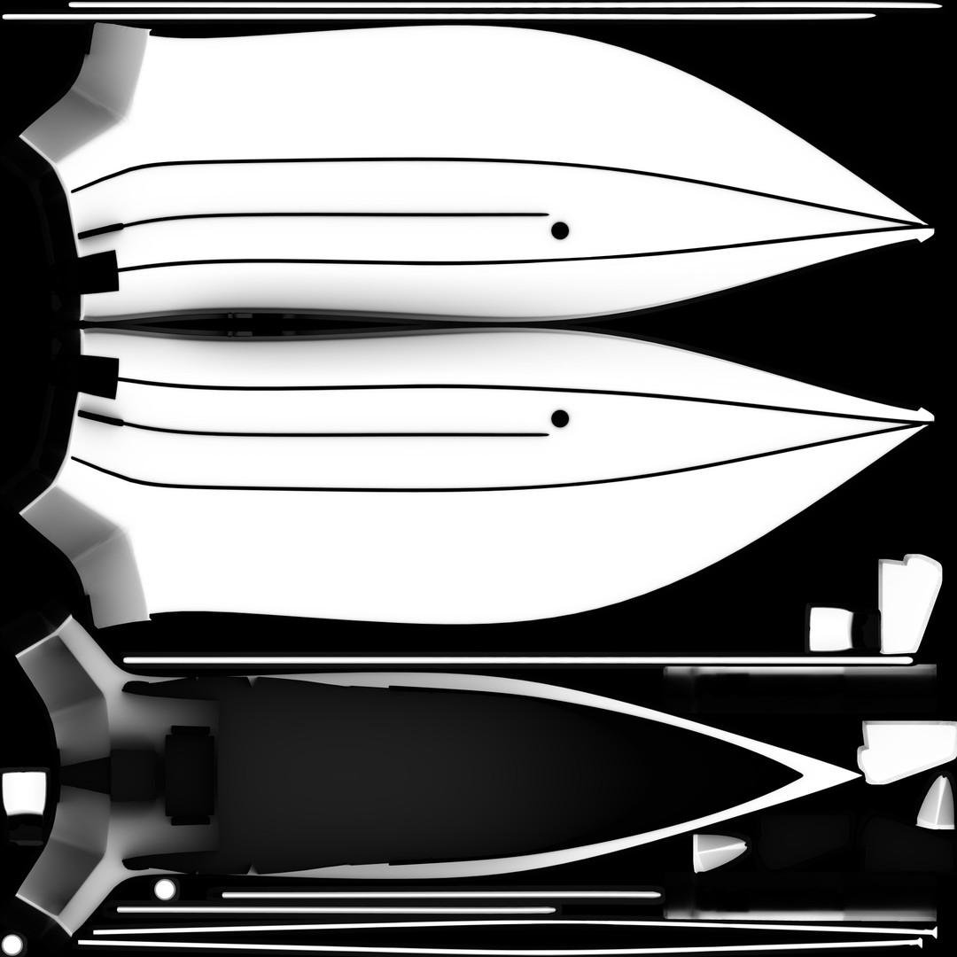 Airboat 3D Model – Futuristic Recreational Watercraft, FBX - View 28