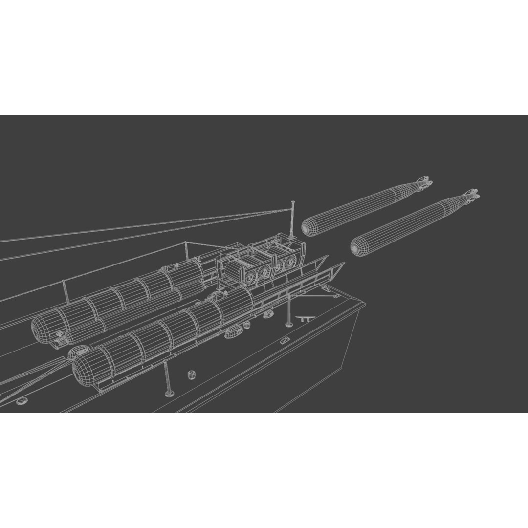 Higgins 81 ft PT-6 Motor Torpedo Boat 3D Model – Low Poly Game Asset, PBR - View 16