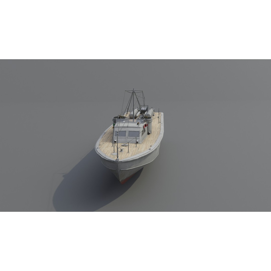 Higgins 81 ft PT-6 Motor Torpedo Boat 3D Model – Low Poly Game Asset, PBR - View 19