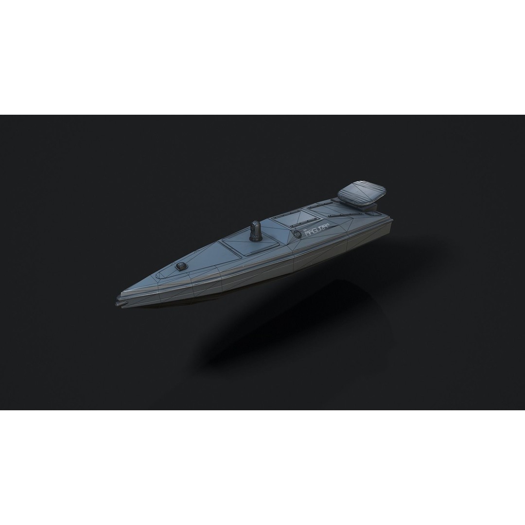 Magura V5 3D Model – Low Poly Unmanned Surface Vessel, FBX - View 7