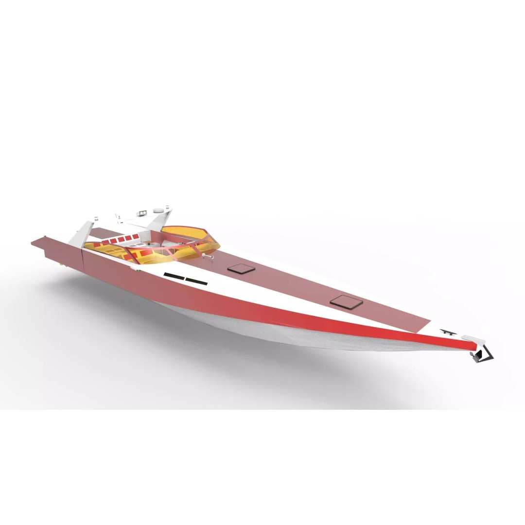 Sunseeker Offshore 3D Model – Low Poly Yacht Asset, Game Ready, FBX - View 2