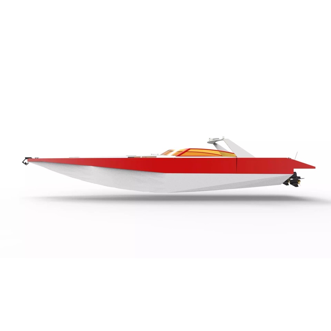 Sunseeker Offshore 3D Model – Low Poly Yacht Asset, Game Ready, FBX - View 3