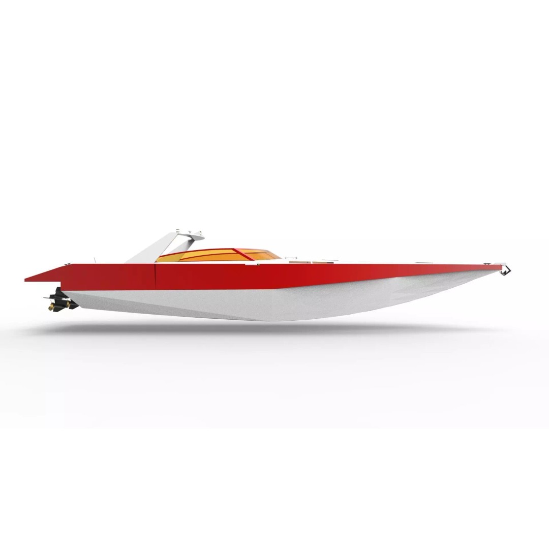 Sunseeker Offshore 3D Model – Low Poly Yacht Asset, Game Ready, FBX - View 4