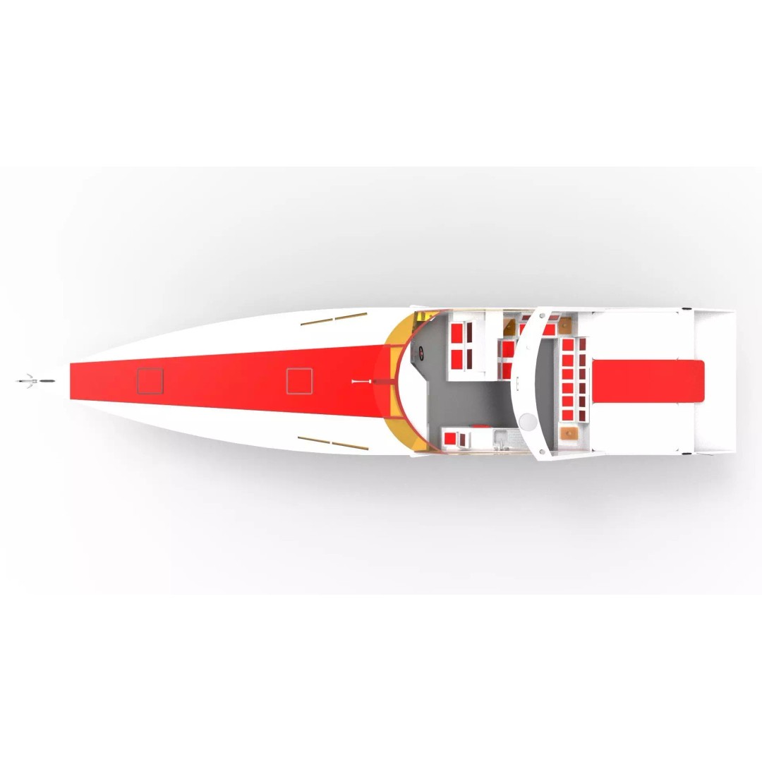 Sunseeker Offshore 3D Model – Low Poly Yacht Asset, Game Ready, FBX - View 7