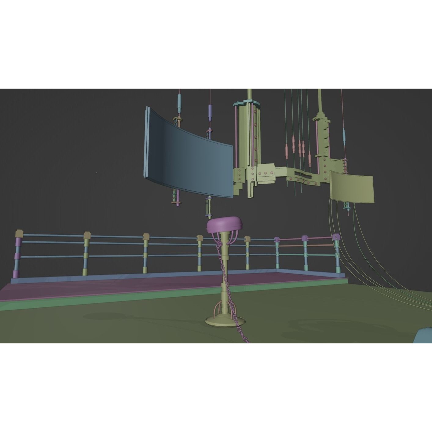Human Tech Laboratory Set - Low-Poly Game-Ready 3D Model