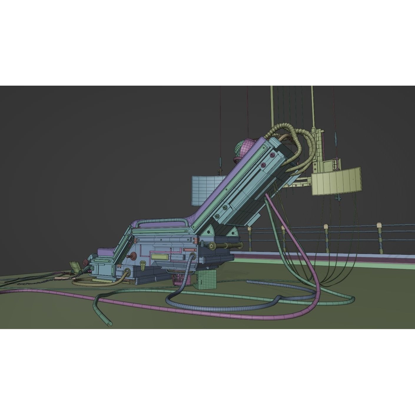 Human Tech Laboratory Set - Low-Poly Game-Ready 3D Model - View 5