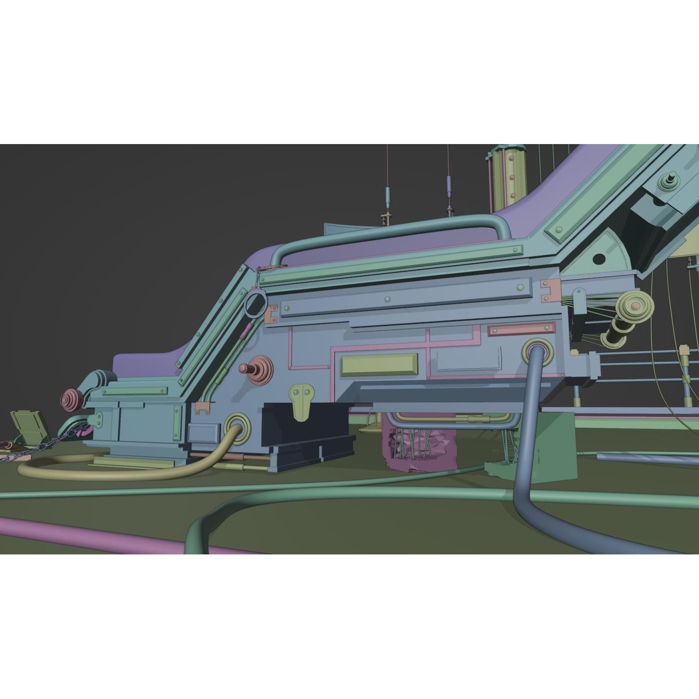 Human Tech Laboratory Set - Low-Poly Game-Ready 3D Model - View 7