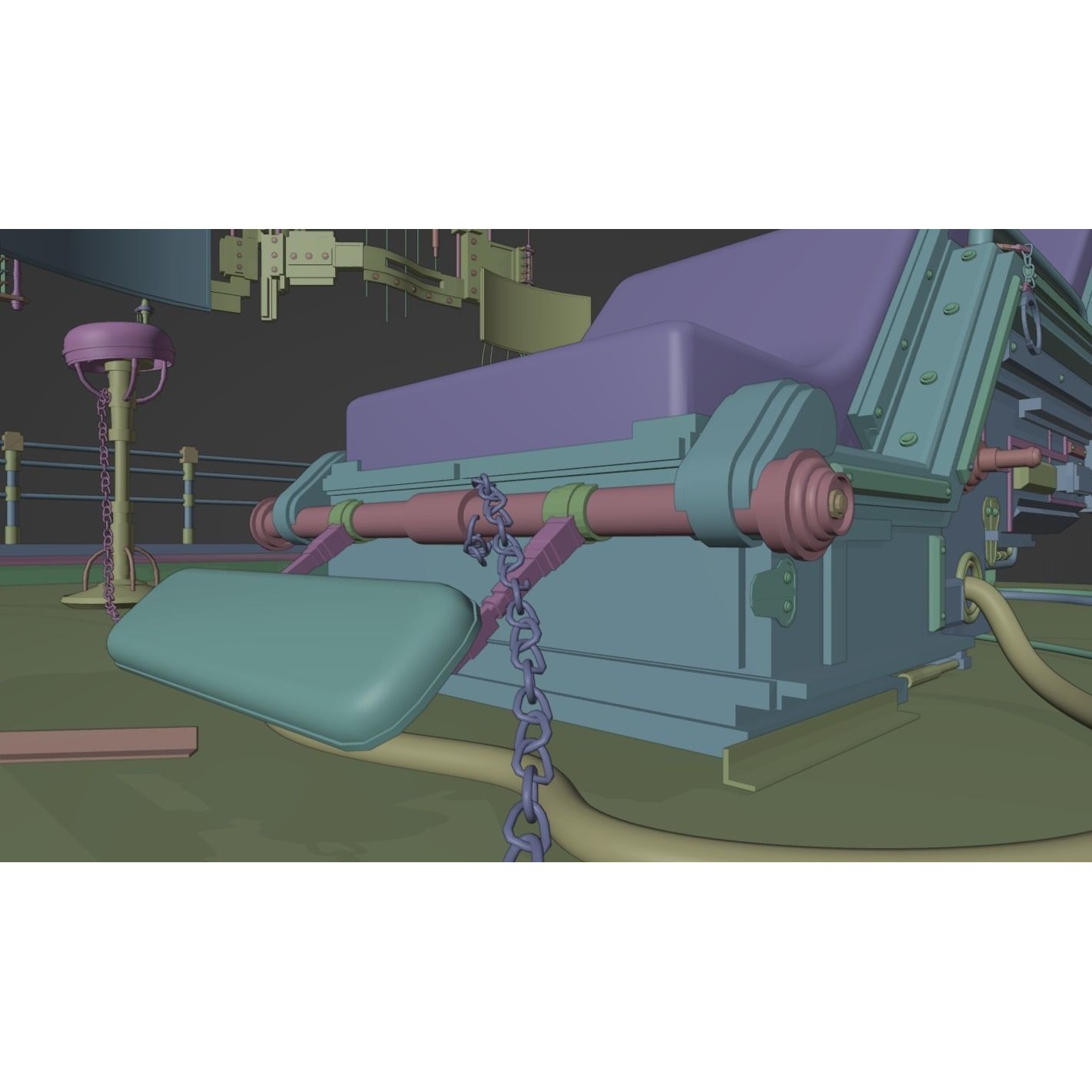 Human Tech Laboratory Set - Low-Poly Game-Ready 3D Model - View 8