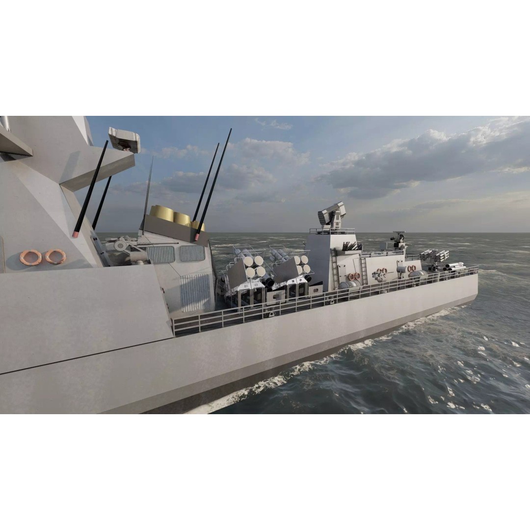Fast Attack Multimission Vessel 3D Model – Detailed Military Watercraft, FBX - View 13
