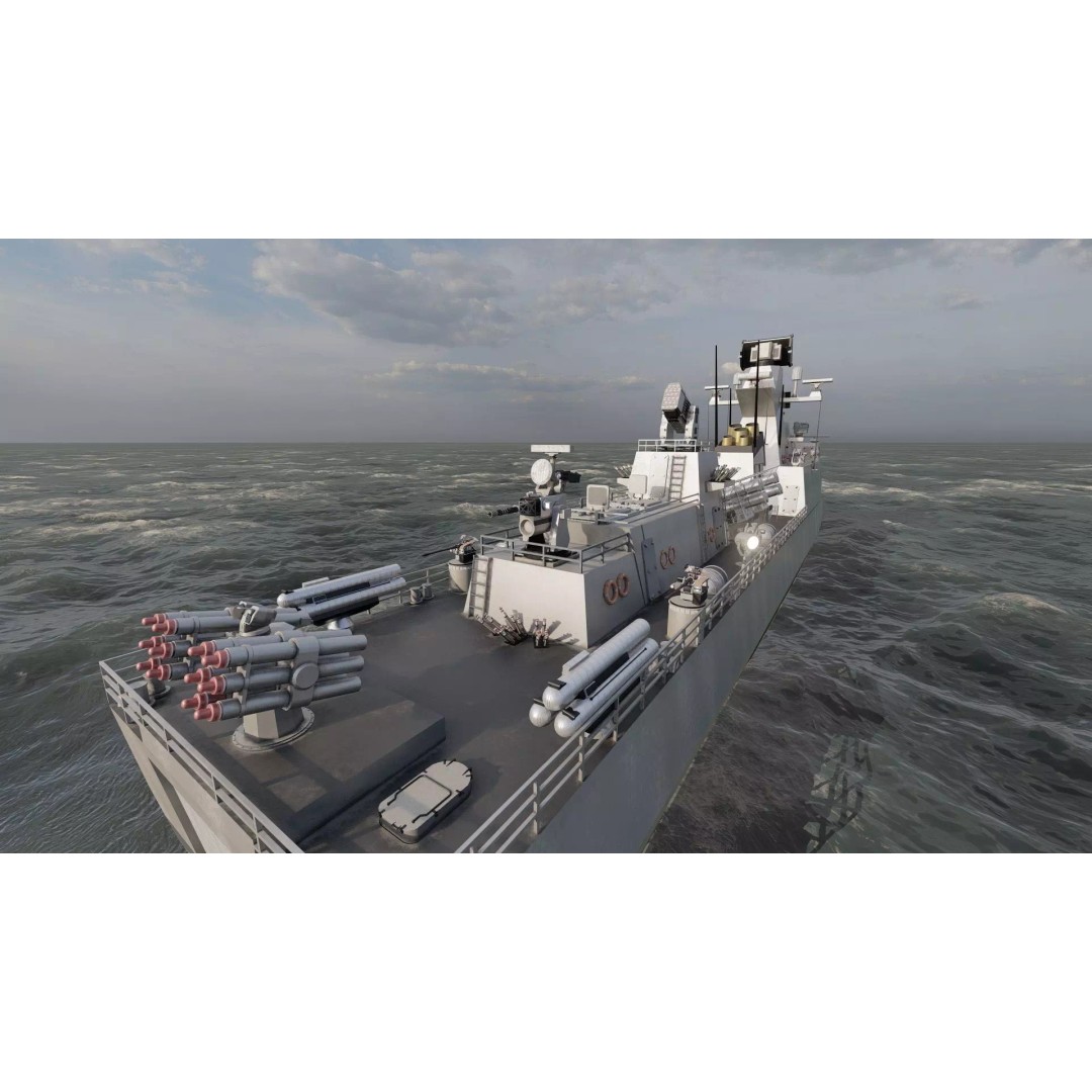 Fast Attack Multimission Vessel 3D Model – Detailed Military Watercraft, FBX - View 18