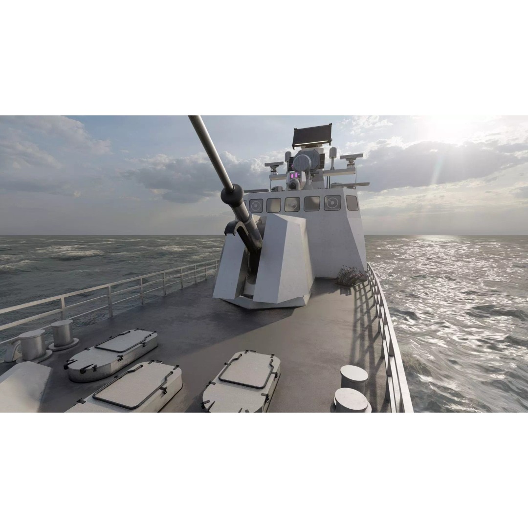Fast Attack Multimission Vessel 3D Model – Detailed Military Watercraft, FBX - View 24