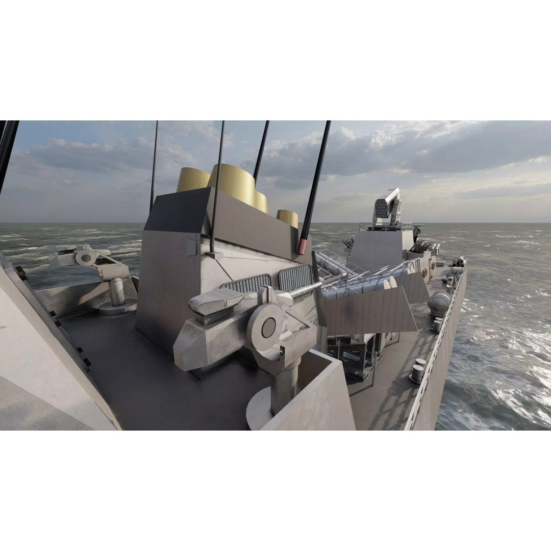 Fast Attack Multimission Vessel 3D Model – Detailed Military Watercraft, FBX - View 28