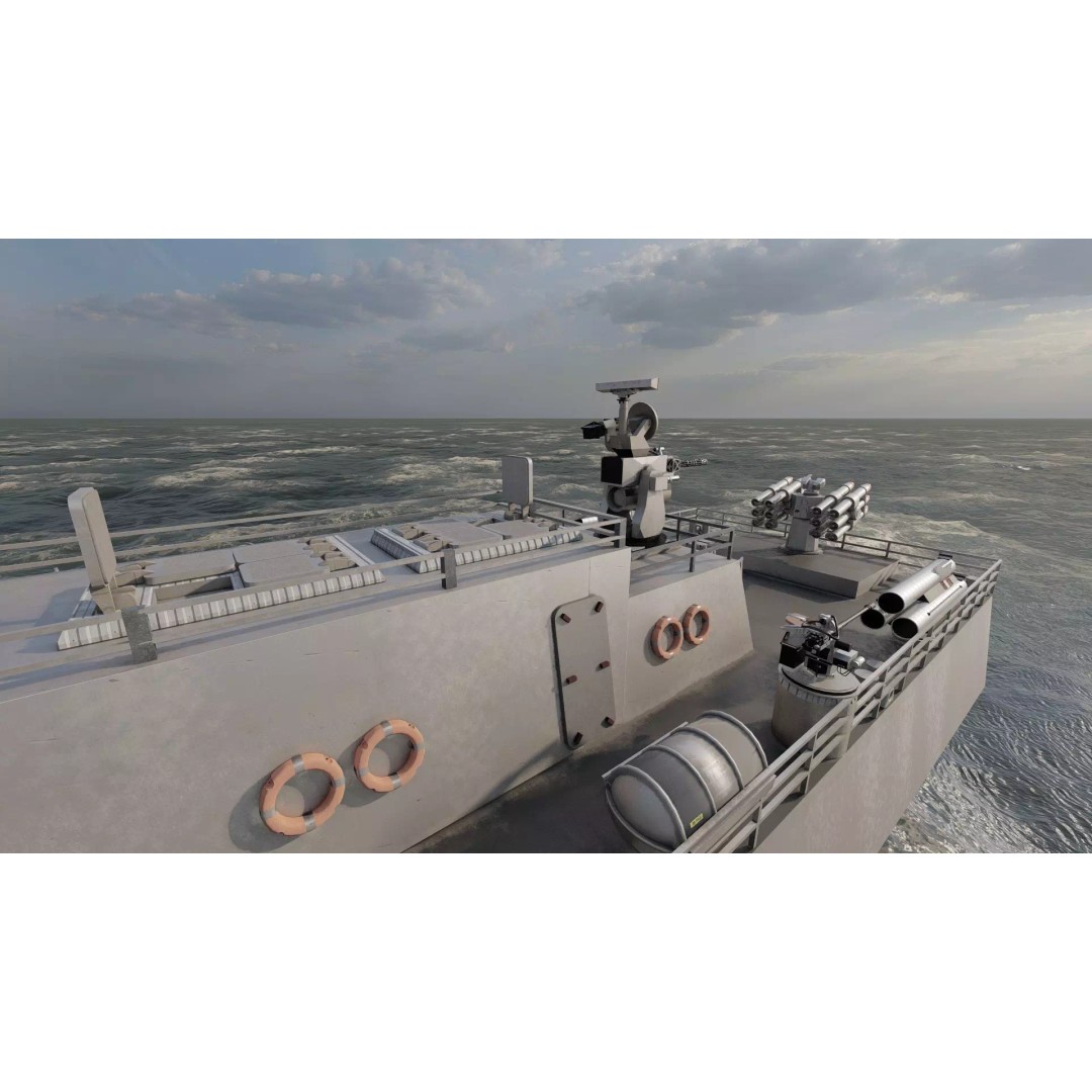 Fast Attack Multimission Vessel 3D Model – Detailed Military Watercraft, FBX - View 32