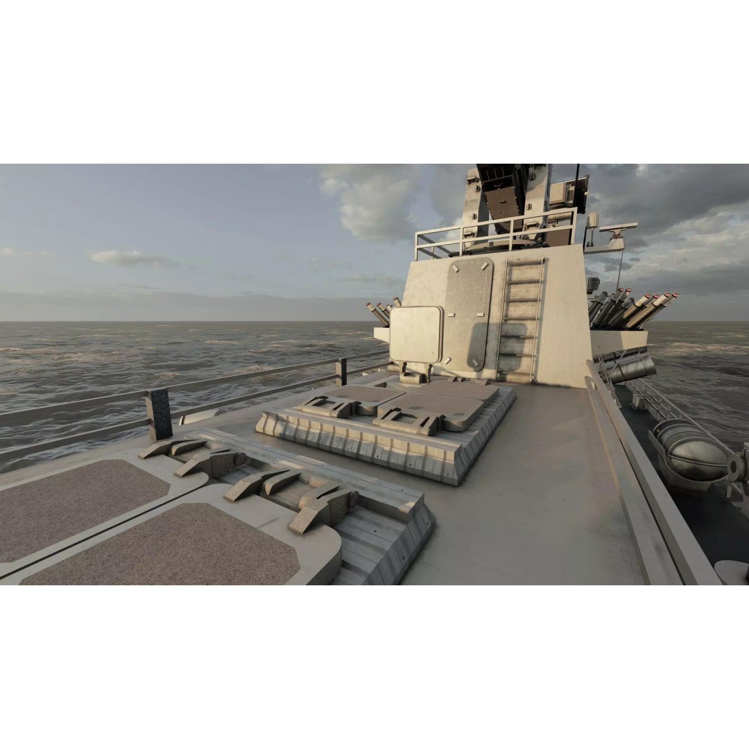 Fast Attack Multimission Vessel 3D Model – Detailed Military Watercraft, FBX - View 37