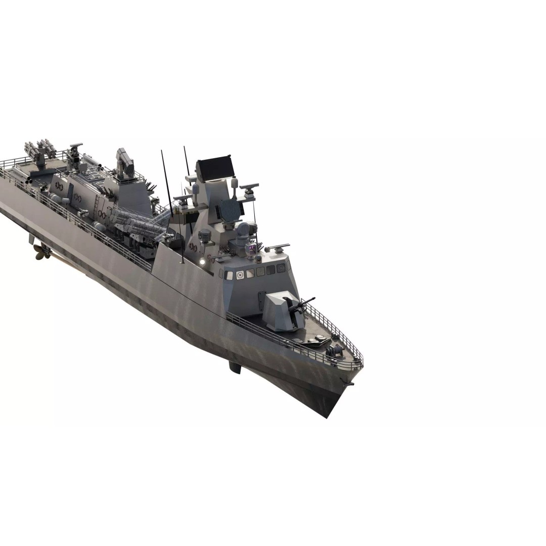Fast Attack Multimission Vessel 3D Model – Detailed Military Watercraft, FBX - View 4