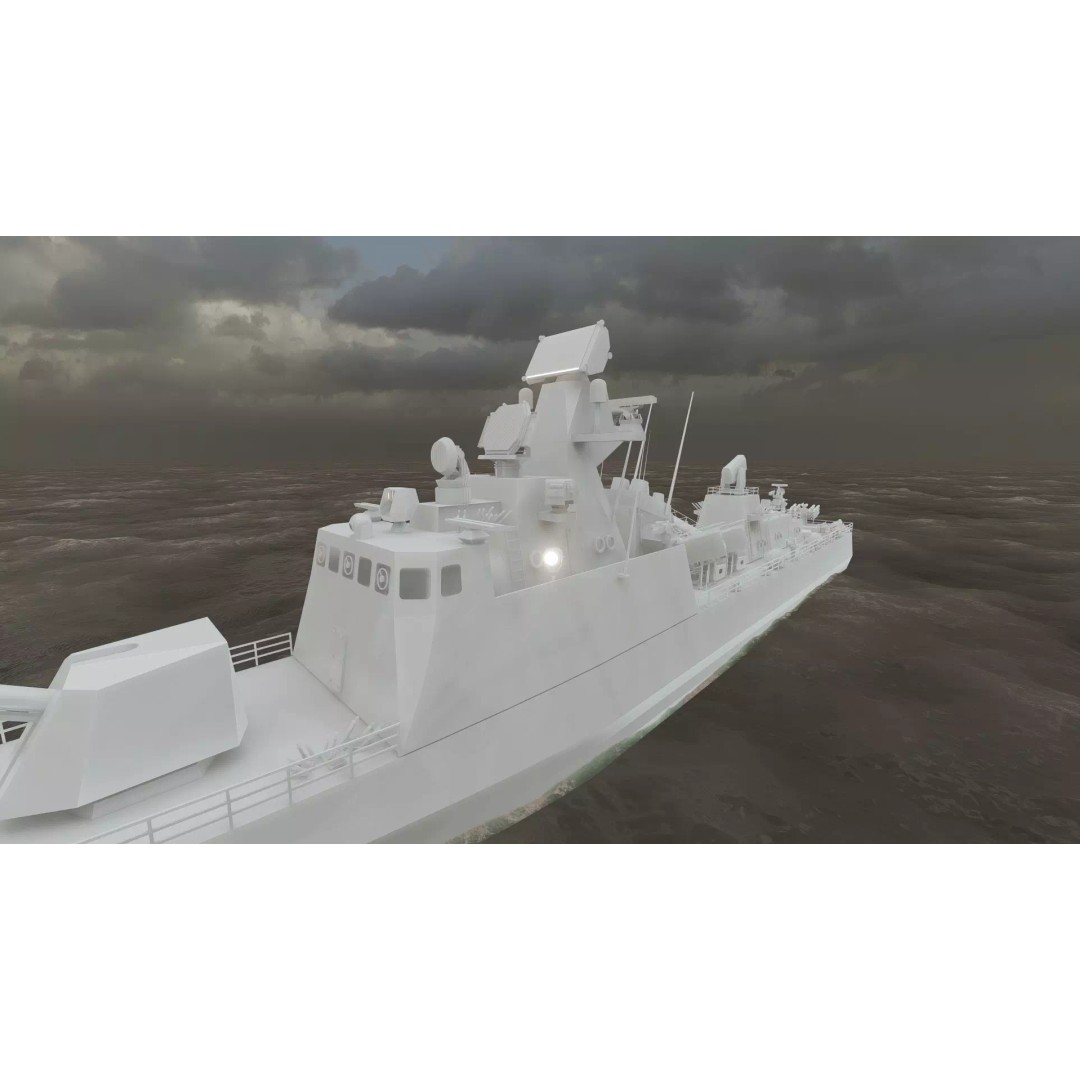 Fast Attack Multimission Vessel 3D Model – Detailed Military Watercraft, FBX - View 42
