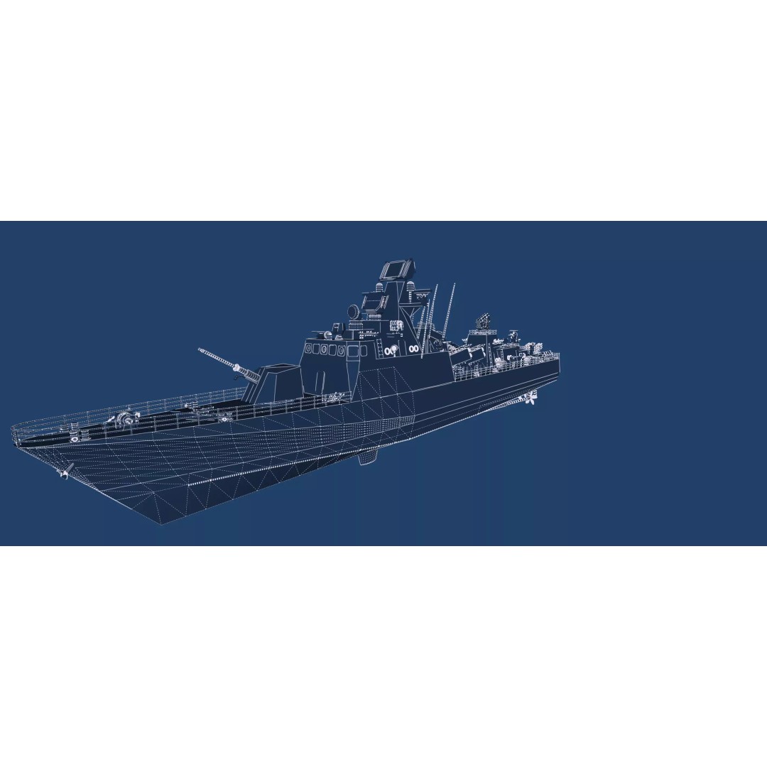 Fast Attack Multimission Vessel 3D Model – Detailed Military Watercraft, FBX - View 50