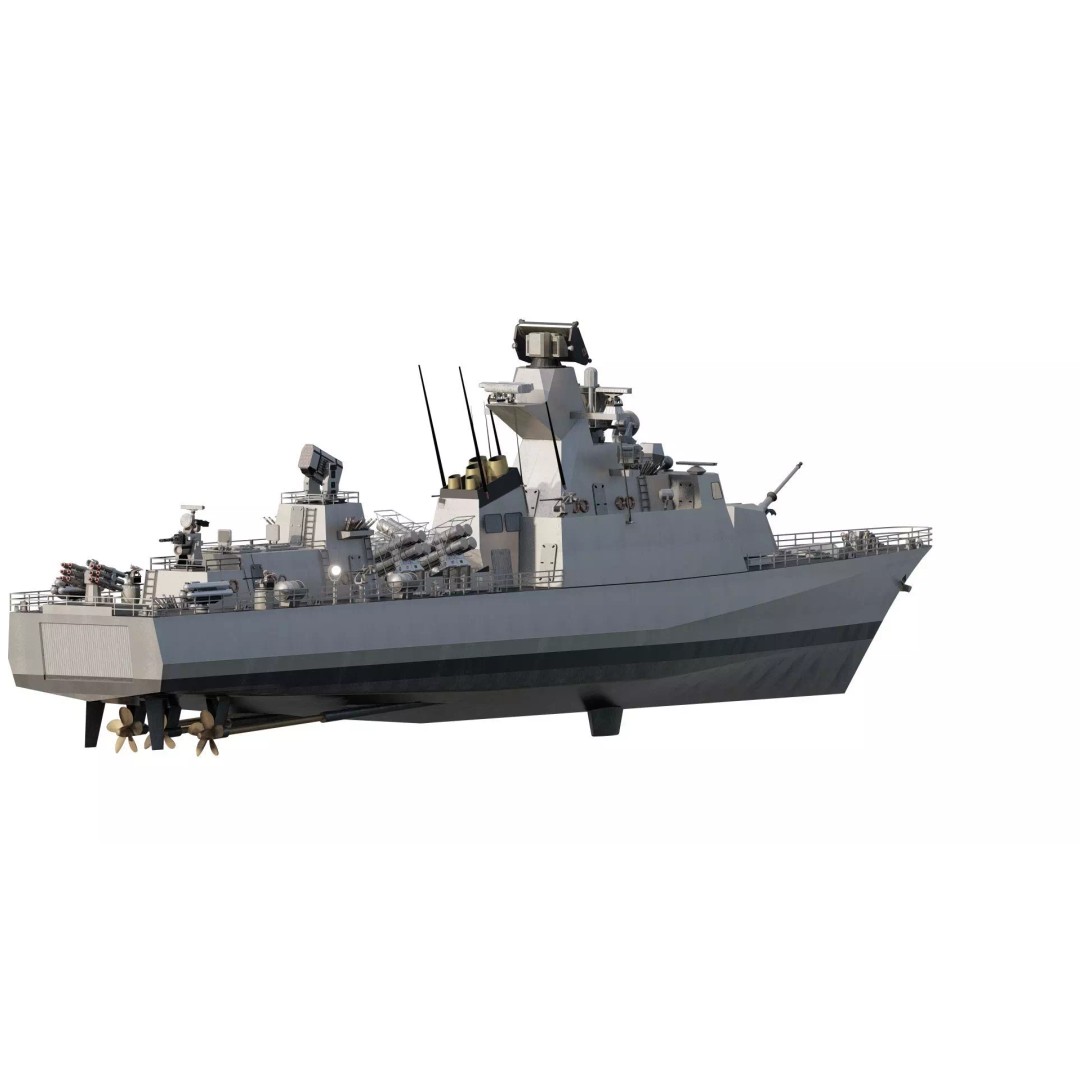 Fast Attack Multimission Vessel 3D Model – Detailed Military Watercraft, FBX - View 6