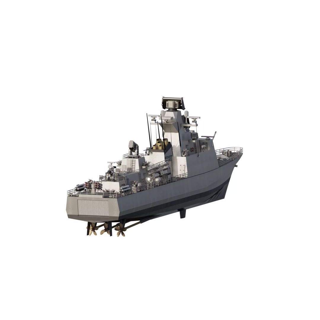 Fast Attack Multimission Vessel 3D Model – Detailed Military Watercraft, FBX - View 7