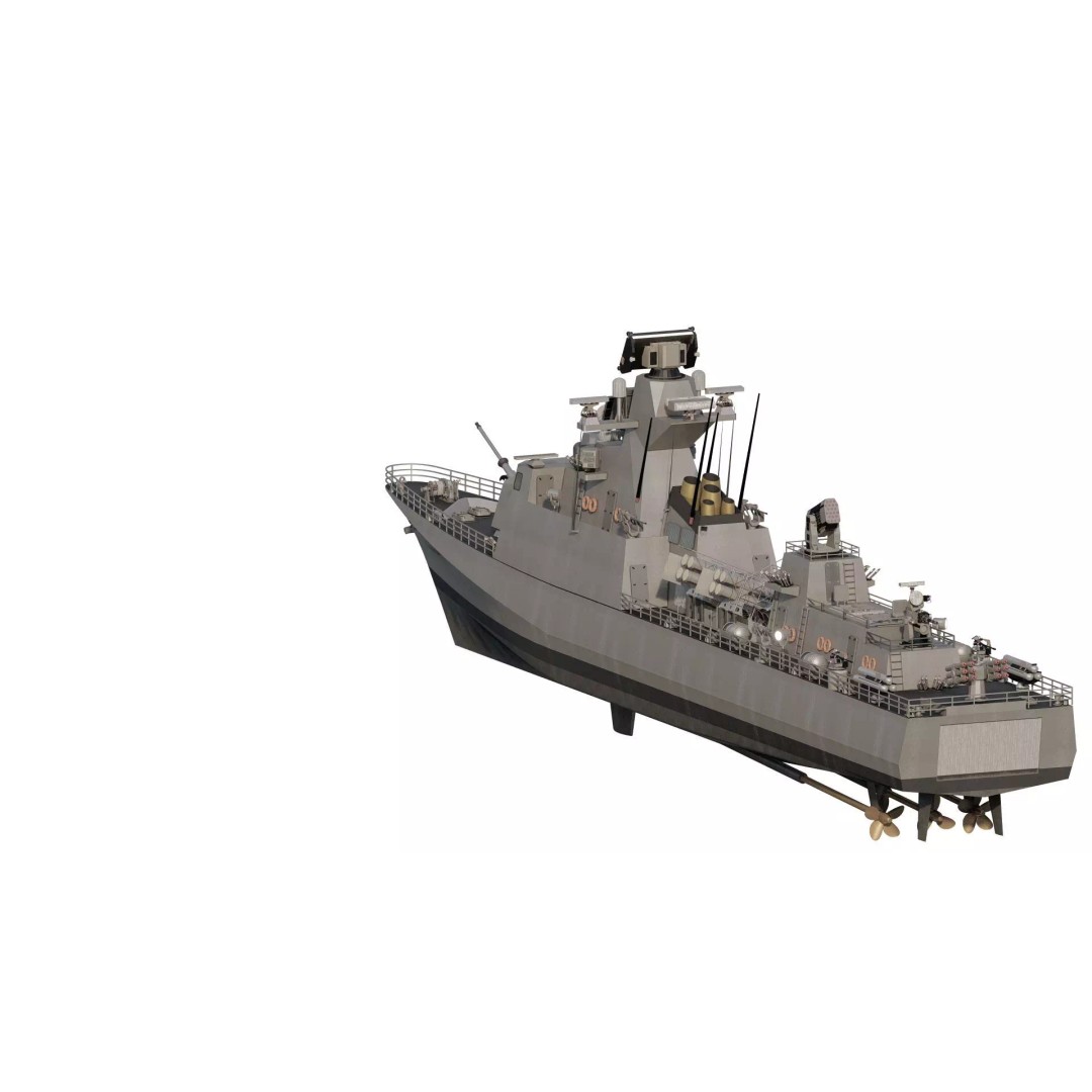 Fast Attack Multimission Vessel 3D Model – Detailed Military Watercraft, FBX - View 8