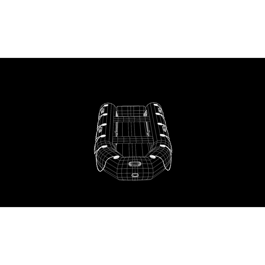 Inflatable Lifeboat 3D Model – High Poly PBR Asset, FBX, OBJ - View 18