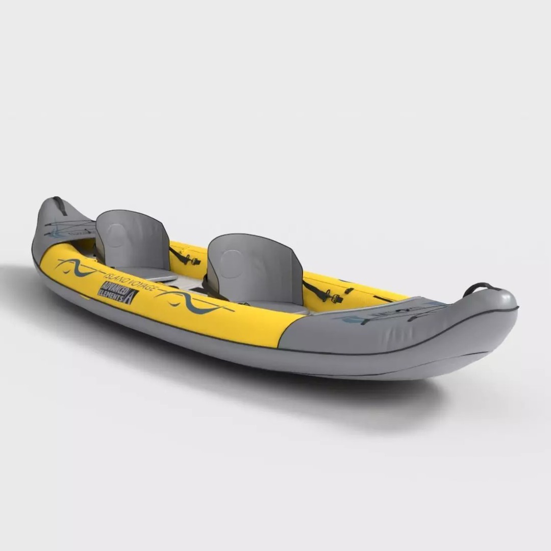 Recreational Kayak 3D Model – Low Poly PBR Game Asset, FBX - View 2