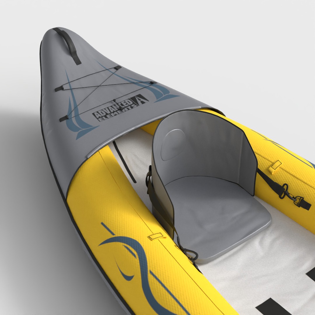 Recreational Kayak 3D Model – Low Poly PBR Game Asset, FBX - View 8