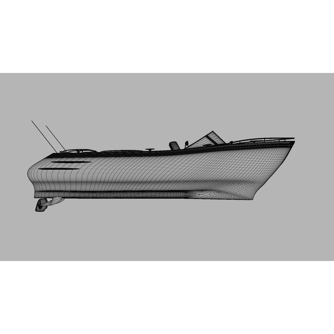 Boat 3D Model – Realistic Watercraft Asset, FBX & OBJ Formats - View 10