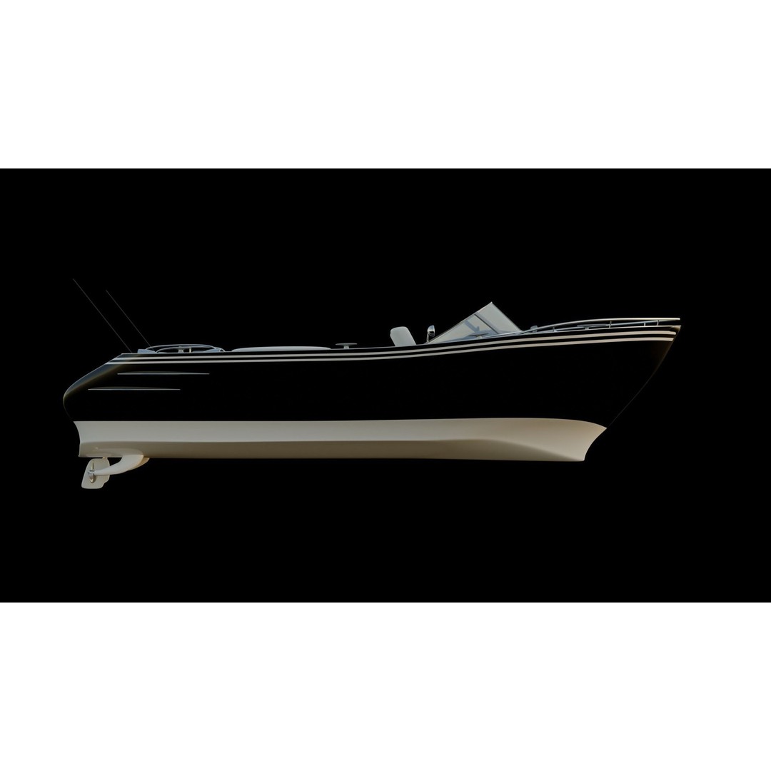 Boat 3D Model – Realistic Watercraft Asset, FBX & OBJ Formats - View 5