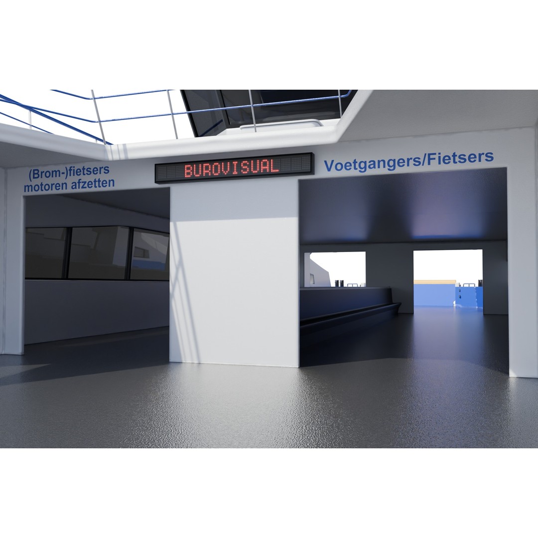 IJveer 70 3D Model – Detailed Ferry Asset for Games, PBR, FBX - View 10