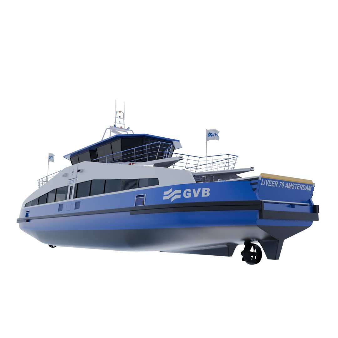 IJveer 70 3D Model – Detailed Ferry Asset for Games, PBR, FBX - View 11