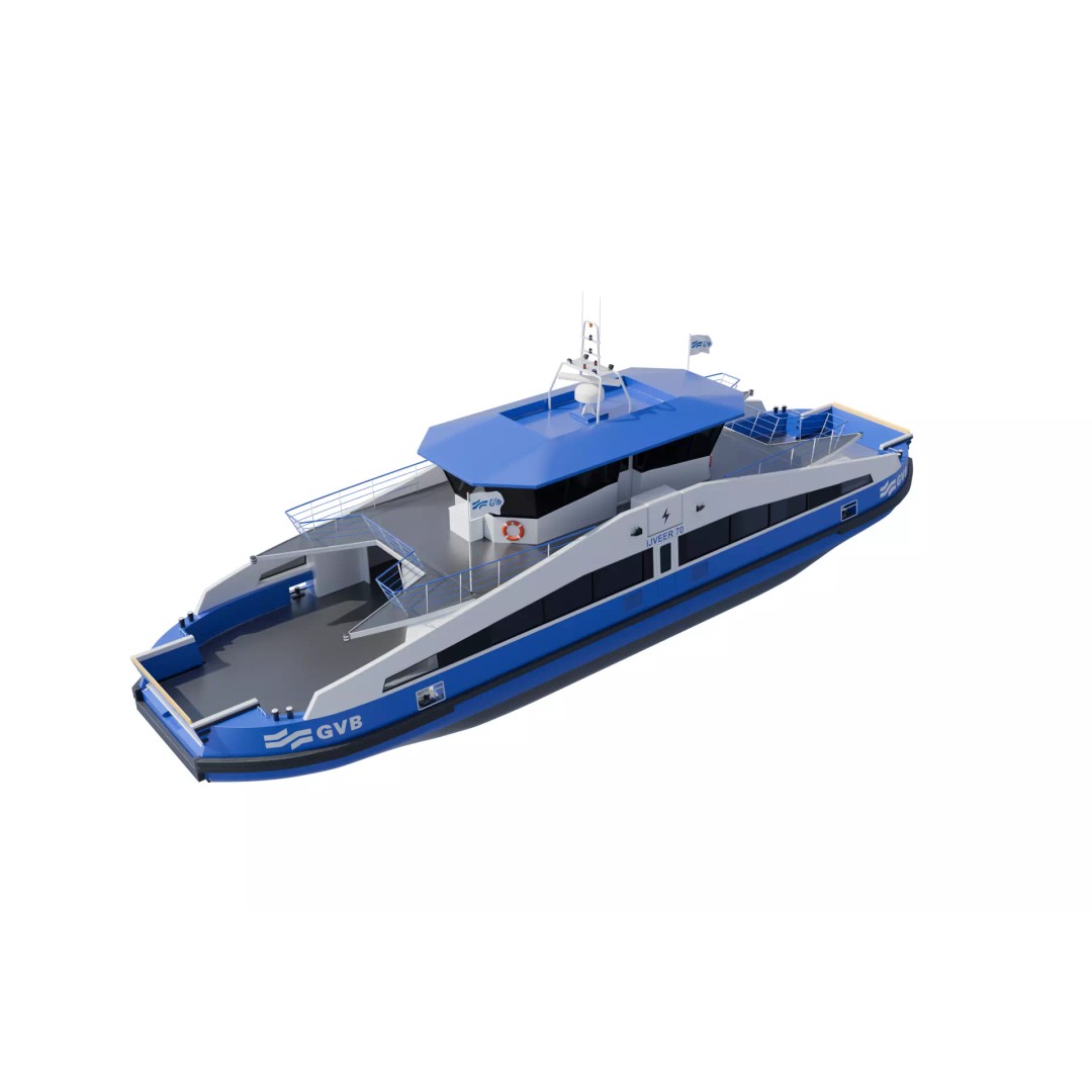 IJveer 70 3D Model – Detailed Ferry Asset for Games, PBR, FBX - View 2