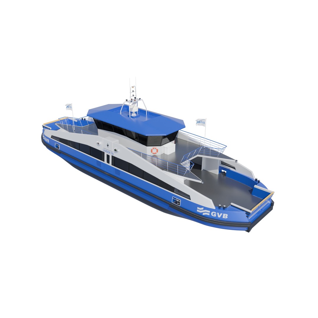 IJveer 70 3D Model – Detailed Ferry Asset for Games, PBR, FBX - View 3