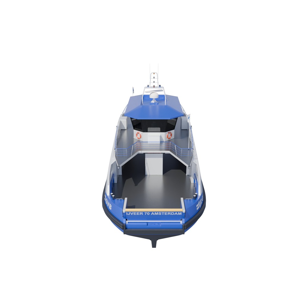 IJveer 70 3D Model – Detailed Ferry Asset for Games, PBR, FBX - View 7