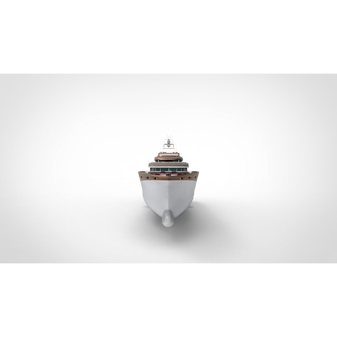 Oceanco Super Yacht 3D Model – High Poly Game-Ready Asset, FBX, OBJ