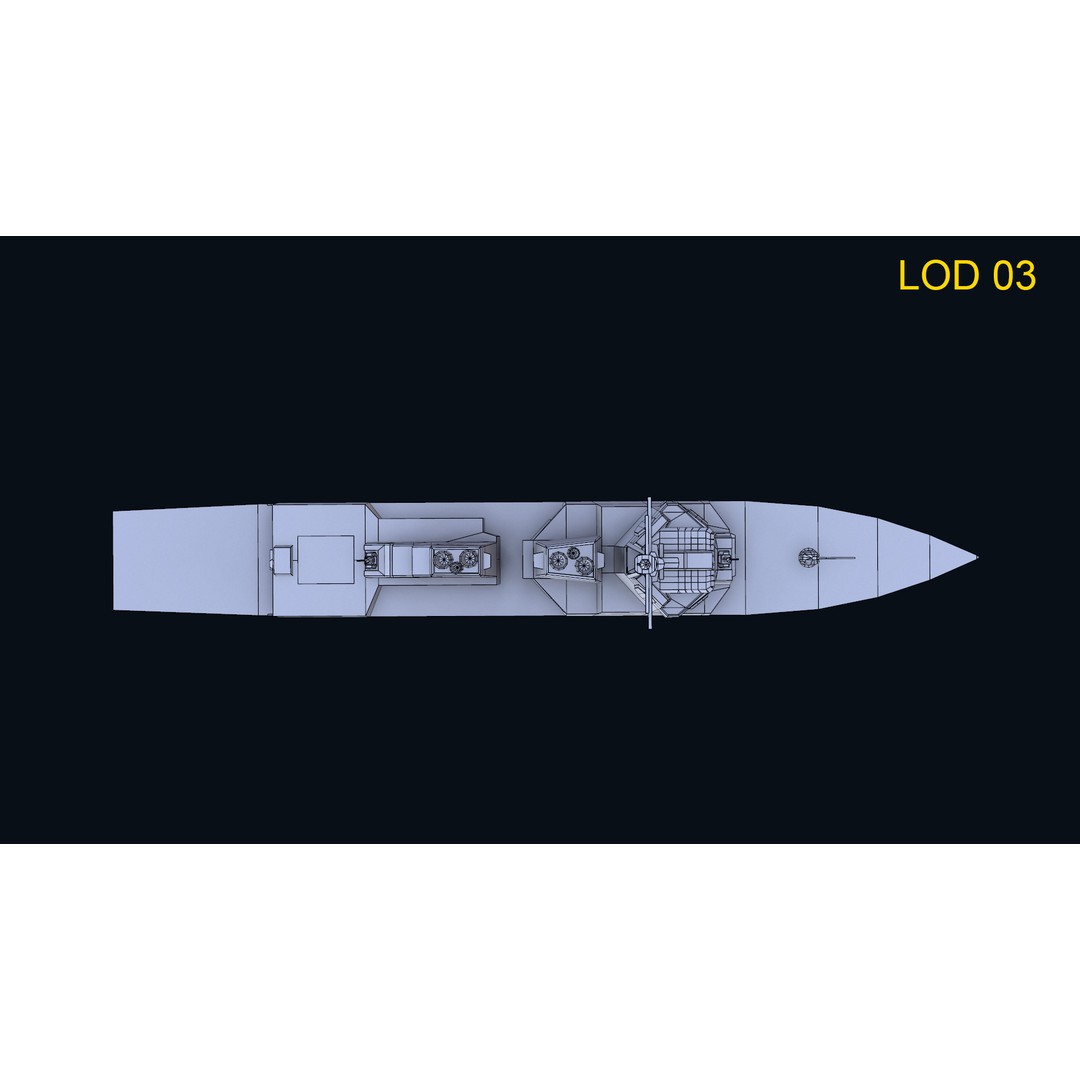 Navy Arlei Burke 3D Model – Low Poly Game-Ready Warship, FBX, OBJ