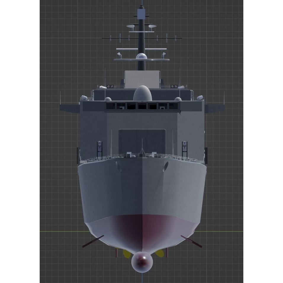 Large Research Ship 3D Model – Detailed Ocean Vessel for Animation - View 11