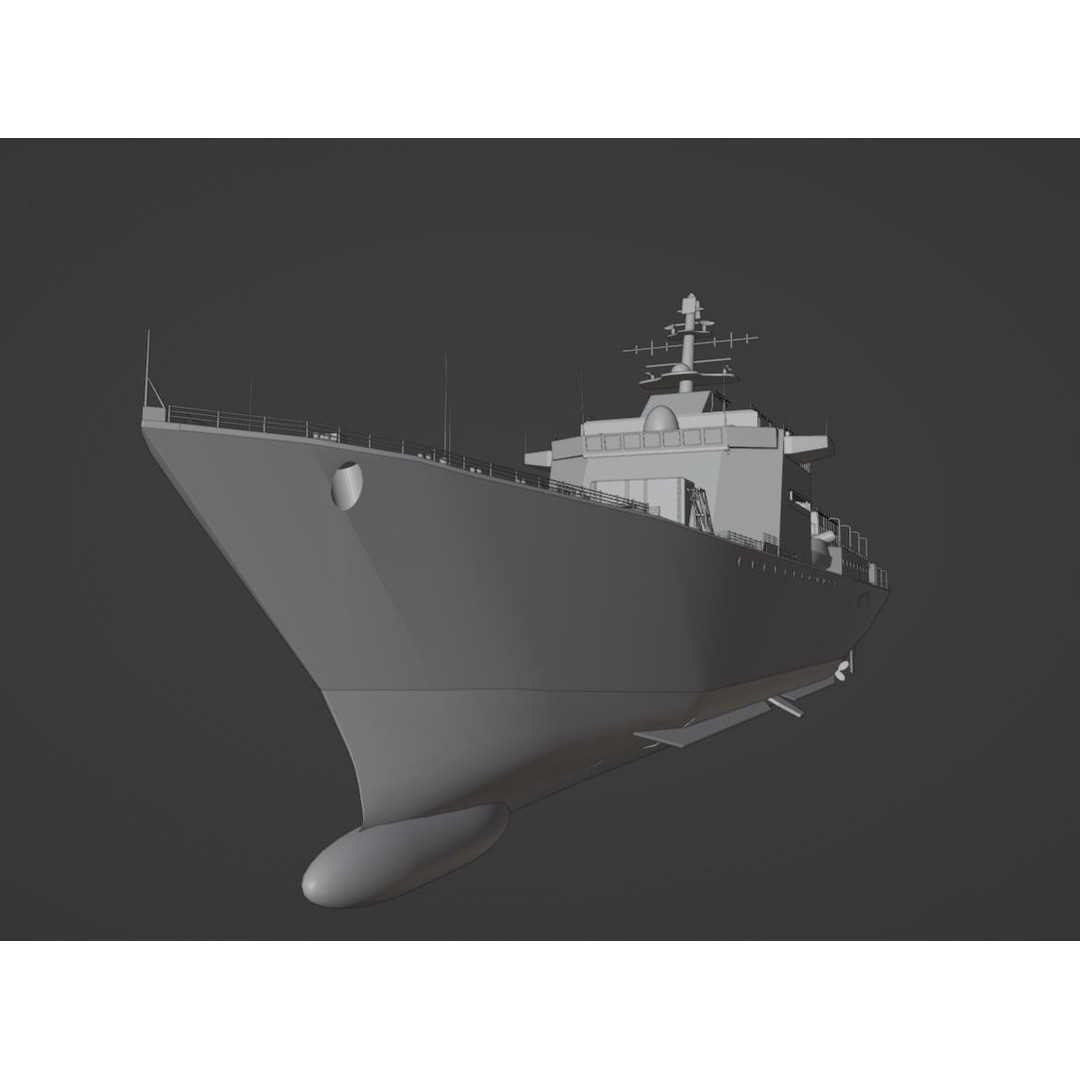 Large Research Ship 3D Model – Detailed Ocean Vessel for Animation - View 27